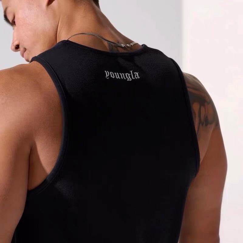 [📣媽瘦新品🔥] 美國 YoungLA 潮牌健身 重磅 健身背心 健身背心 重訓背心 顯壯背心 吊帶背心 挖被背心-細節圖4