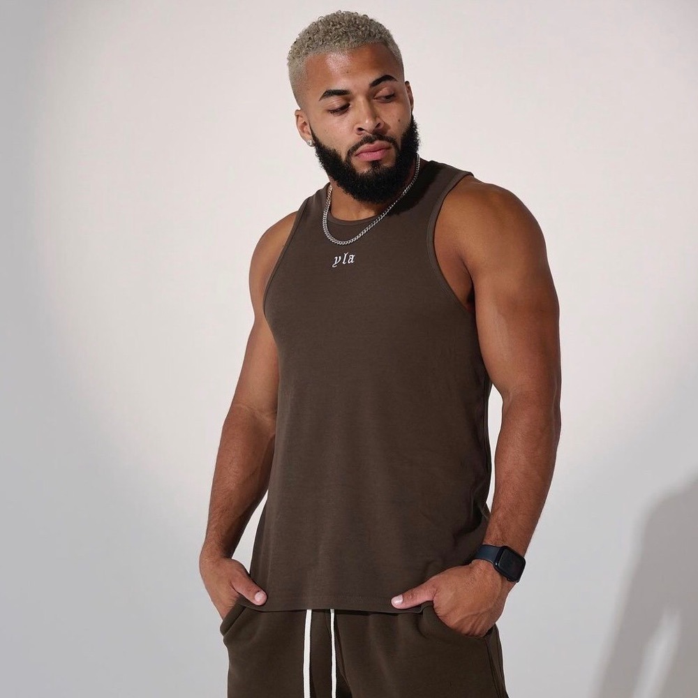 [📣媽瘦新品🔥] 美國 YoungLA 潮牌健身 重磅 健身背心 健身背心 重訓背心 顯壯背心 吊帶背心 挖被背心-細節圖9