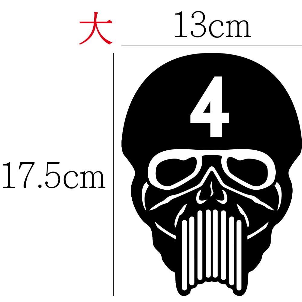 [PWTW] 骷髏貼紙 骨頭貼紙 惡搞貼紙 改裝貼紙 機車貼紙 汽車貼紙 割字 車貼 防水貼紙 貼紙-規格圖4