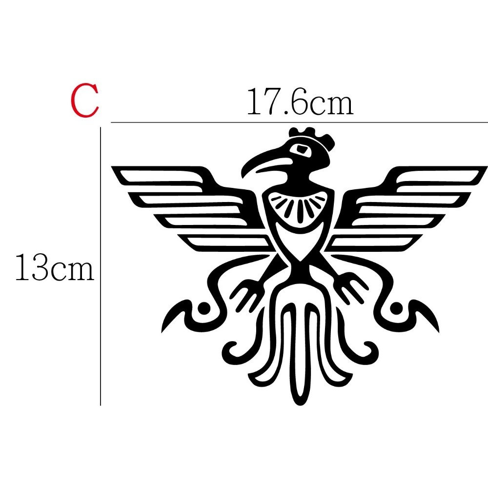 [PWTW] 馬雅圖騰 圖騰 馬雅文化 改裝貼紙 貼紙 防水貼紙 彩繪貼紙 車貼 車身貼紙-規格圖4