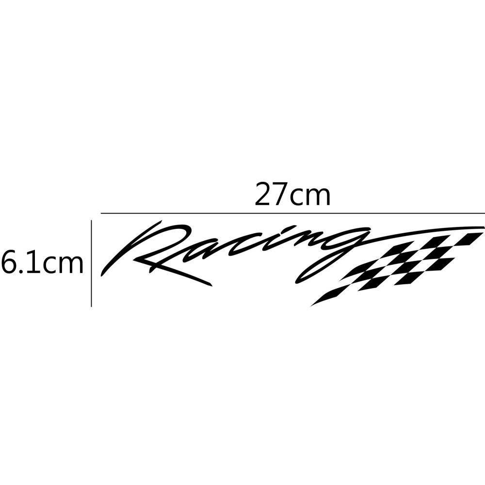 [PWTW] Racing 光陽 割字 車貼 防水貼紙 貼紙 汽車貼紙 機車貼紙-細節圖2