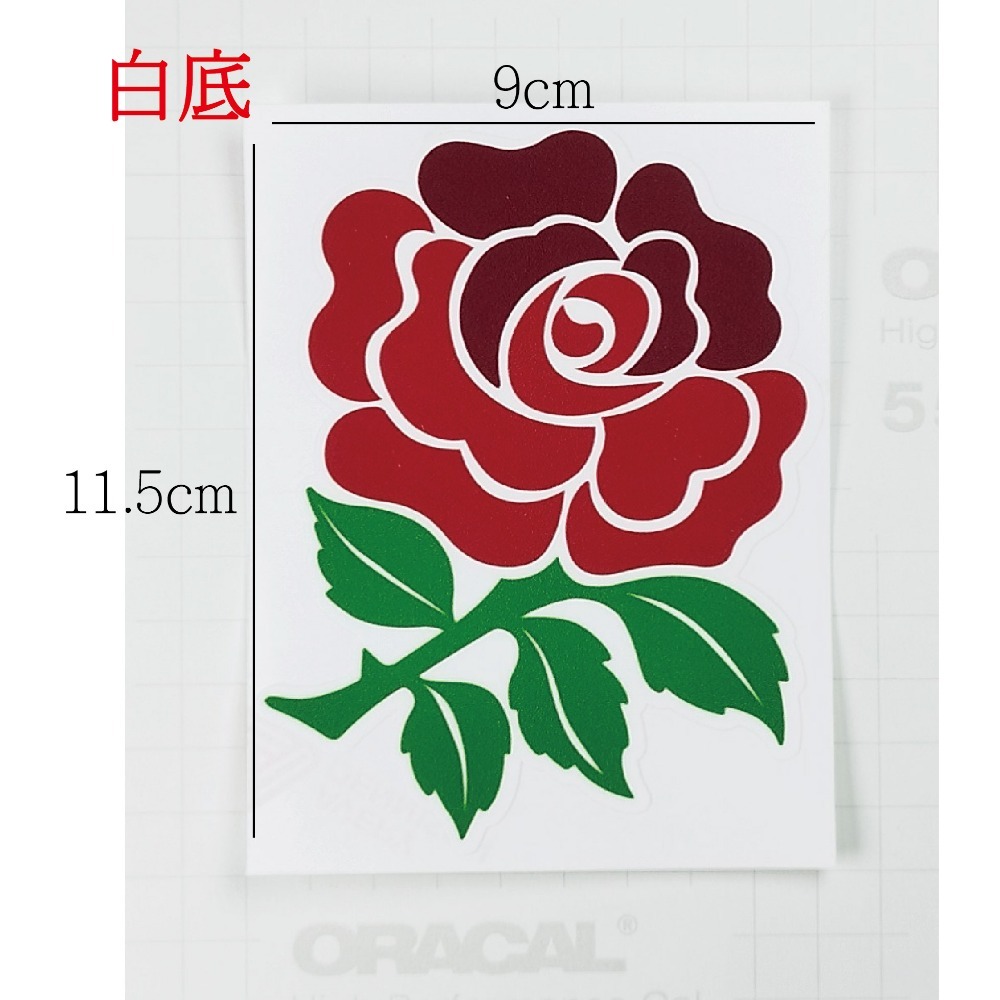 [PWTW] 玫瑰花 文青風 花朵貼 彩色花朵貼紙 貼紙 防水貼紙 彩繪防水 車貼 機車貼紙 汽車貼紙 汽機車裝飾-規格圖3