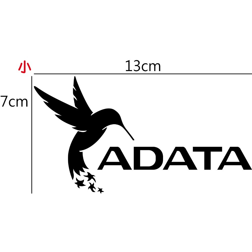 [PWTW] ADATA 威剛 記憶體 硬碟 隨身碟 記憶卡 行動電源 貼紙 造型貼紙 防水貼紙-規格圖4