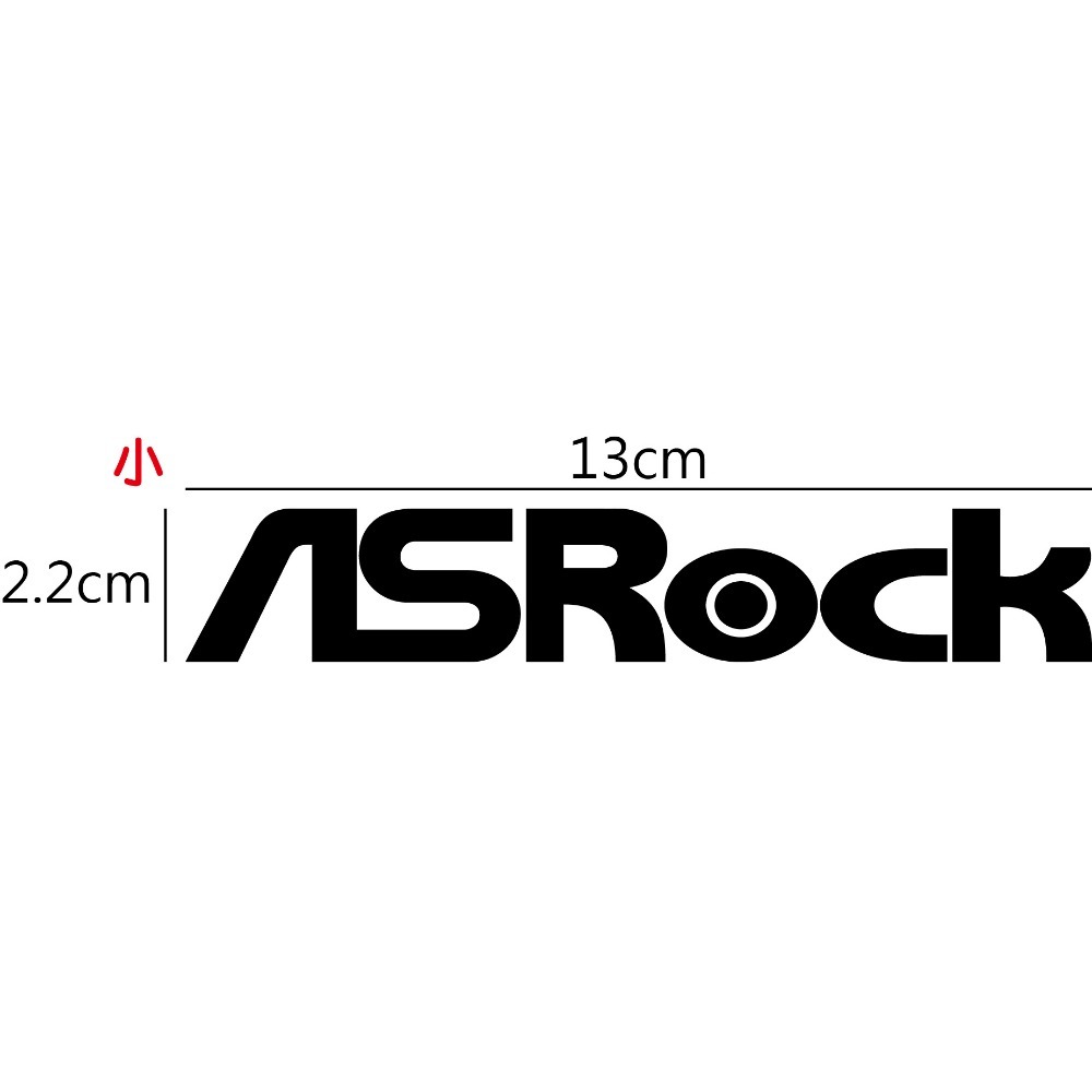 [PWTW] ASRock 華擎 主機板 顯示卡 電腦貼紙 貼紙 造型貼紙 防水貼紙-規格圖4