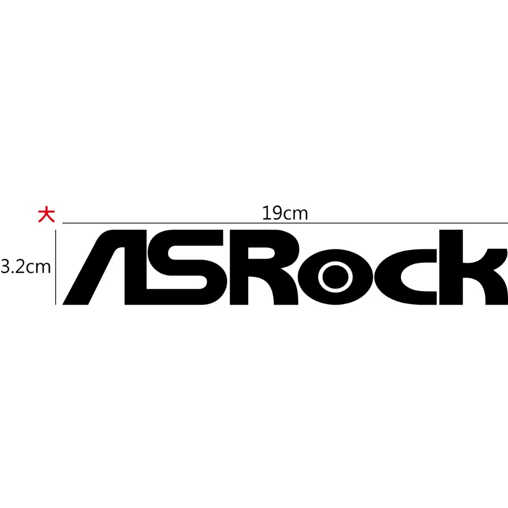 [PWTW] ASRock 華擎 主機板 顯示卡 電腦貼紙 貼紙 造型貼紙 防水貼紙-規格圖4