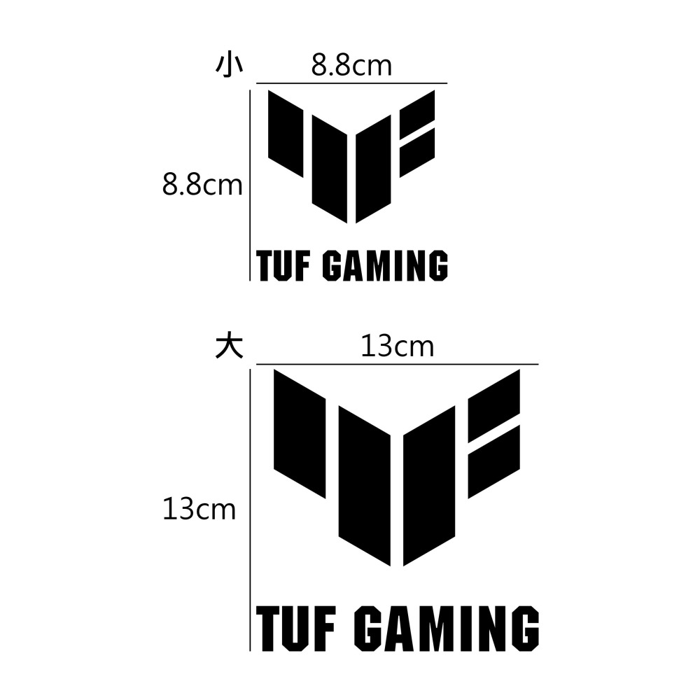 [PWTW] ASUS TUF 華碩 主機板 顯示卡 顯示器 筆記型電腦 電腦貼紙 貼紙 造型貼紙 防水貼紙-細節圖2