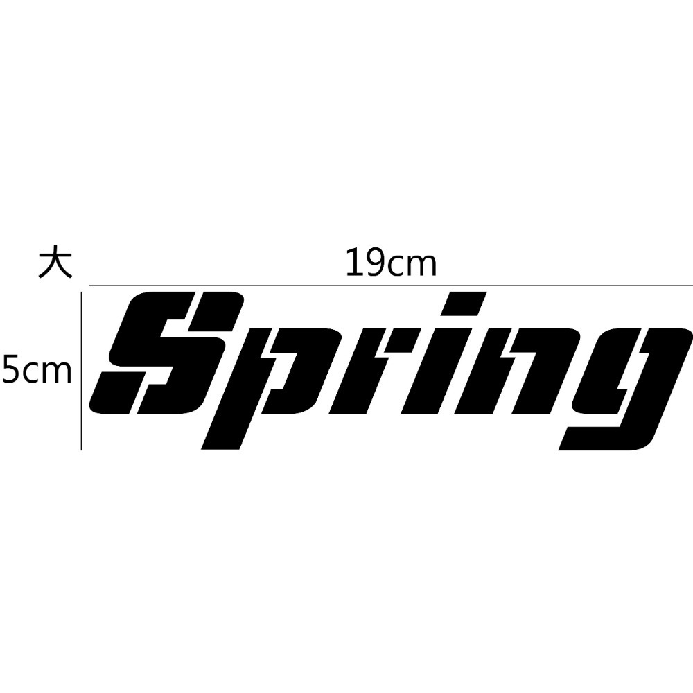 [PWTW] Spring PGO 摩特動力 割字 機車貼紙 防水貼紙 貼紙 改裝貼紙-規格圖4