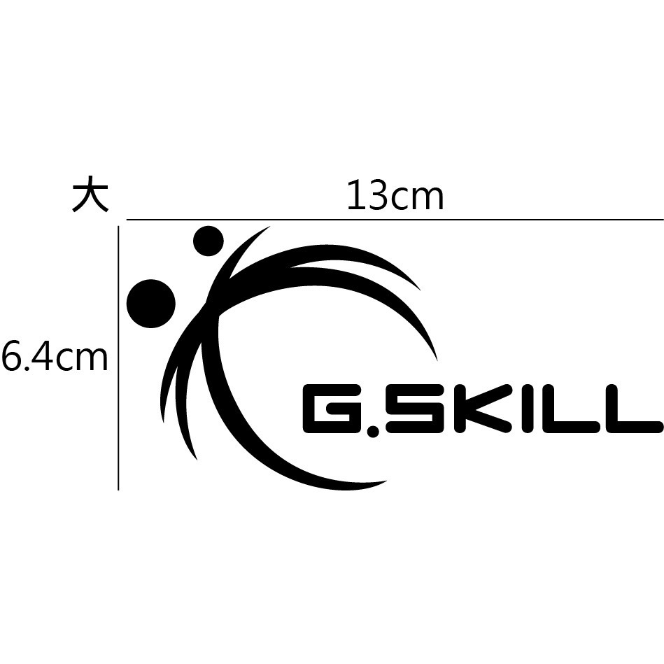 [PWTW] G.SKILL 芝奇 記憶體 鍵盤 電腦貼紙 貼紙 造型貼紙 防水貼紙-規格圖4