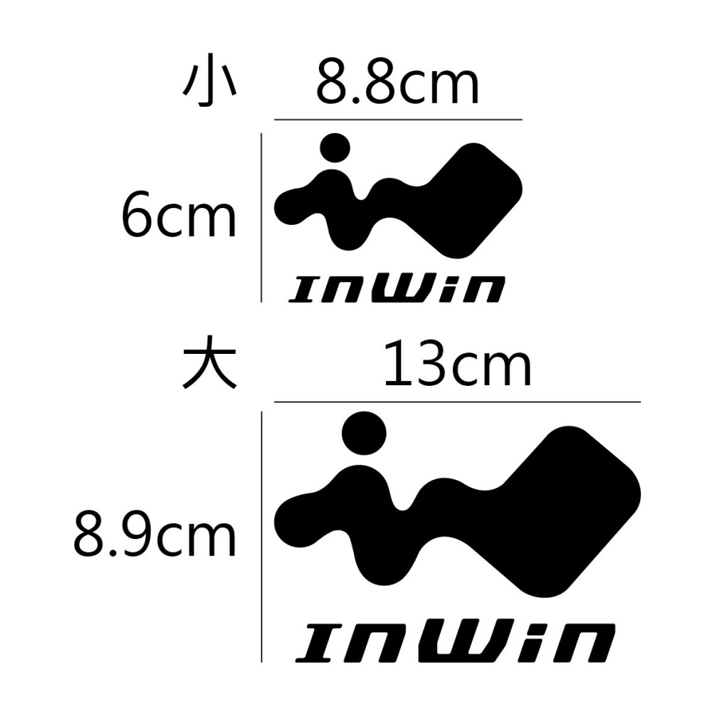 [PWTW] InWin 機殼 電源供應器 風散 電腦貼紙 貼紙 造型貼紙 防水貼紙-細節圖2