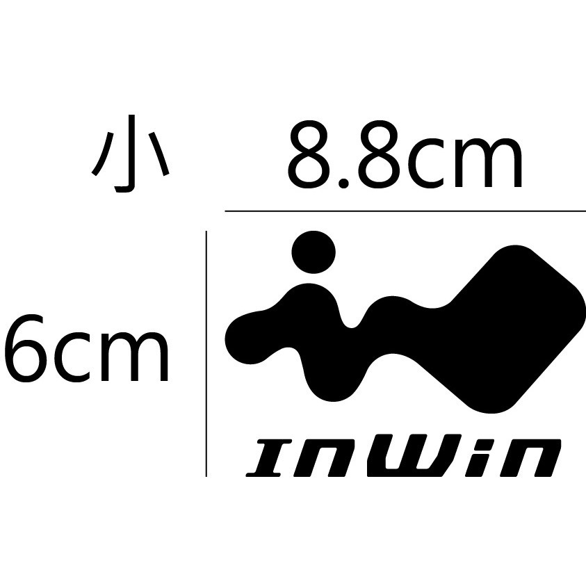 [PWTW] InWin 機殼 電源供應器 風散 電腦貼紙 貼紙 造型貼紙 防水貼紙-規格圖4