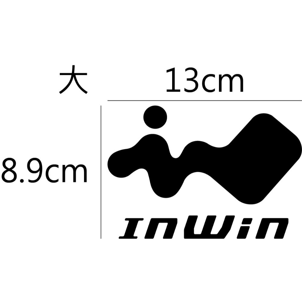 [PWTW] InWin 機殼 電源供應器 風散 電腦貼紙 貼紙 造型貼紙 防水貼紙-規格圖4