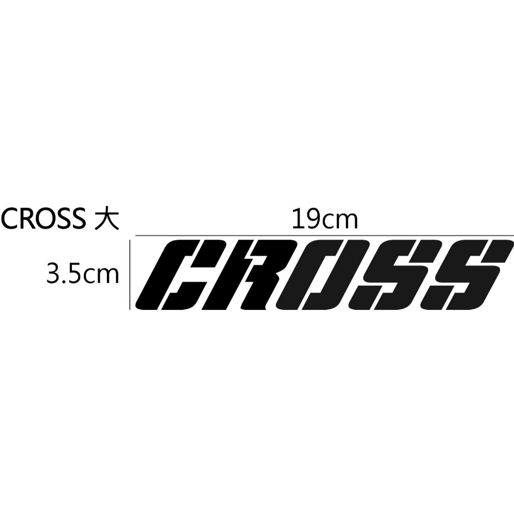 [PWTW] Toyota COROLLA CROSS SUV 油電 TNGA 豐田 貼紙 車貼 改裝貼紙-規格圖4