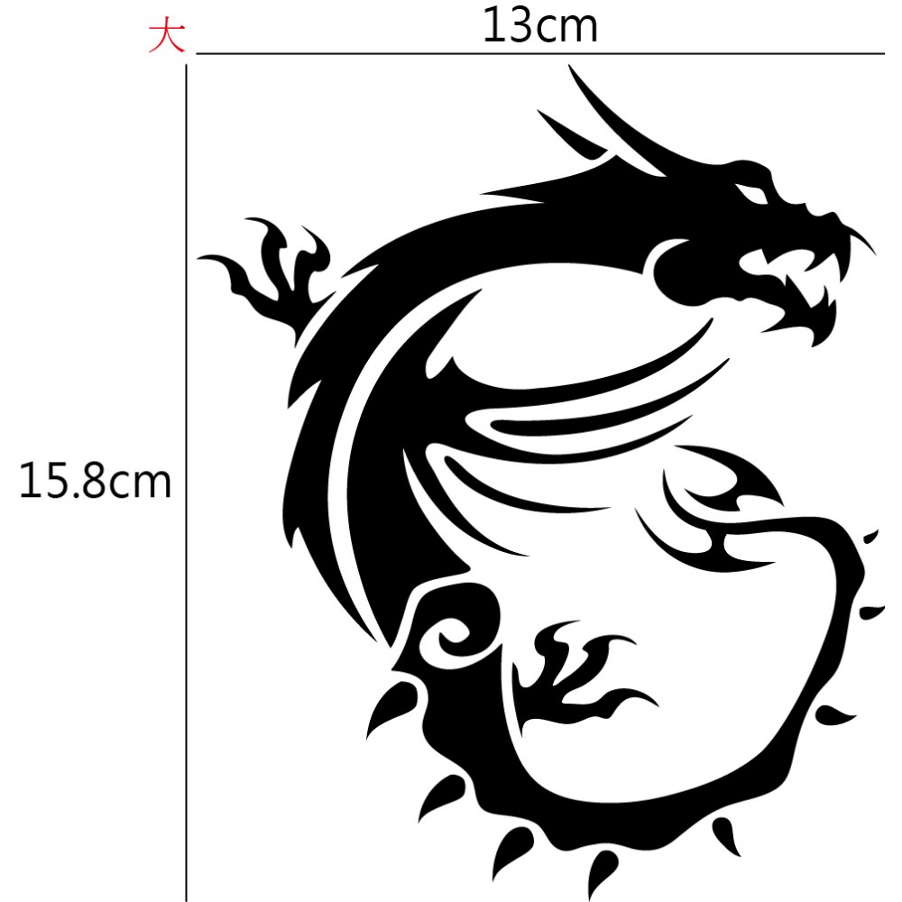 [PWTW] MSI 微星 微星龍 主機板 顯卡 機殼 螢幕 電腦貼紙 貼紙 造型貼紙 反光貼紙 防水貼紙-規格圖4