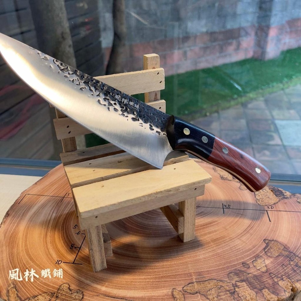 不銹鋼鍛造萬用牛刀切肉刀 三德刀萬用刀 屠宰切割刀 牛肉刀 切肉刀 專業屠宰刀 料理水果刀 廚房用刀-細節圖8