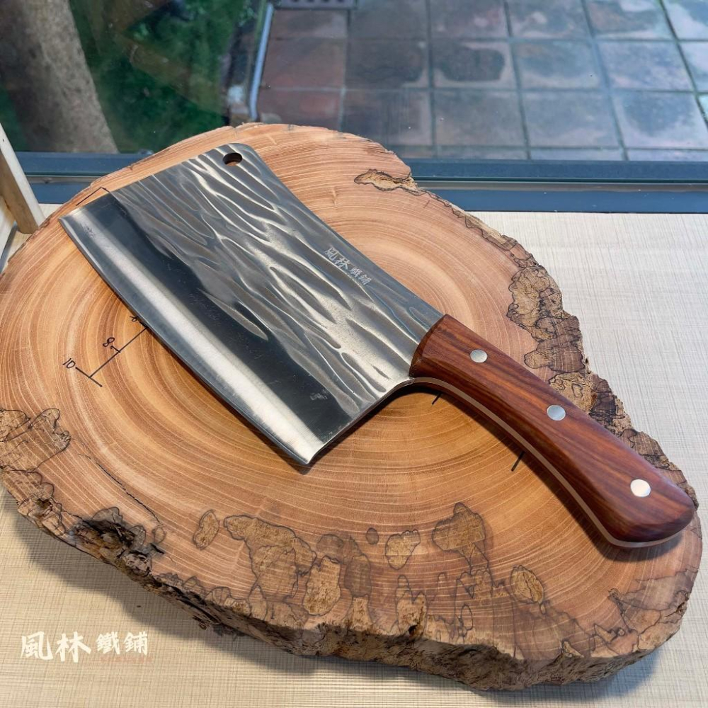 鍛打橫紋紅檀木柄剁刀砍骨刀 本鋪中華料理菜刀王專業屠宰剁骨刀菜刀斬切刀砍骨刀屠宰切肉賣肉豬肉剁豬腳刀剁大骨專業屠刀家用刀-細節圖6