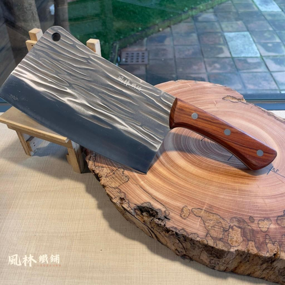 鍛打橫紋紅檀木柄剁刀砍骨刀 本鋪中華料理菜刀王專業屠宰剁骨刀菜刀斬切刀砍骨刀屠宰切肉賣肉豬肉剁豬腳刀剁大骨專業屠刀家用刀-細節圖8
