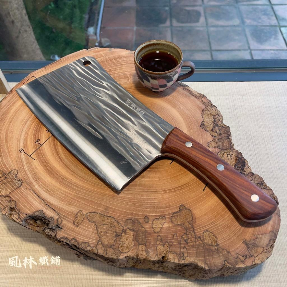 鍛打橫紋紅檀木柄剁刀砍骨刀 本鋪中華料理菜刀王專業屠宰剁骨刀菜刀斬切刀砍骨刀屠宰切肉賣肉豬肉剁豬腳刀剁大骨專業屠刀家用刀-細節圖9