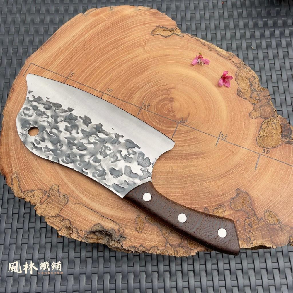 不鏽鋼鍛打錘紋海豚斬切刀剁刀 3mm厚刀刃斬骨切肉切菜 斬切刀 剁雞剁骨刀 廚房家用菜刀 餐廳廚師專業用刀-細節圖2