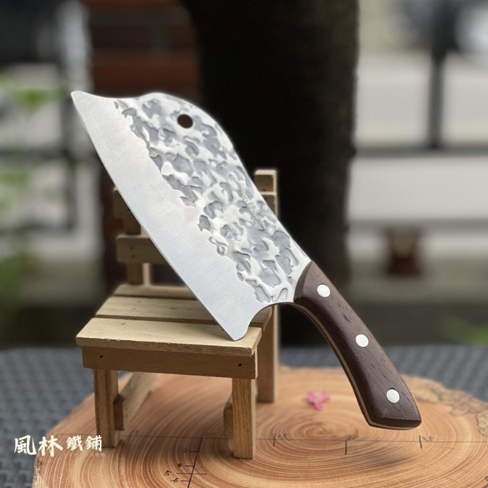 不鏽鋼鍛打錘紋海豚斬切刀剁刀 3mm厚刀刃斬骨切肉切菜 斬切刀 剁雞剁骨刀 廚房家用菜刀 餐廳廚師專業用刀-細節圖4