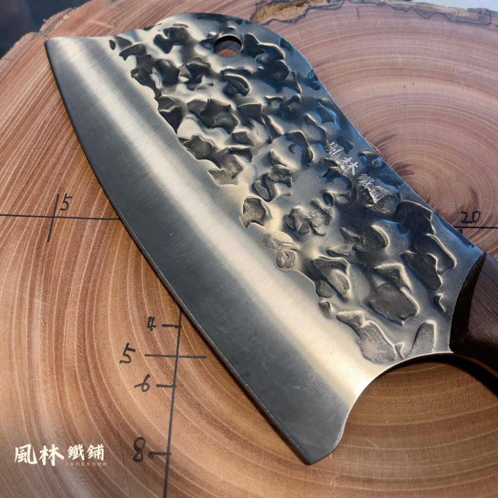 不鏽鋼鍛打錘紋海豚斬切刀剁刀 3mm厚刀刃斬骨切肉切菜 斬切刀 剁雞剁骨刀 廚房家用菜刀 餐廳廚師專業用刀-細節圖7