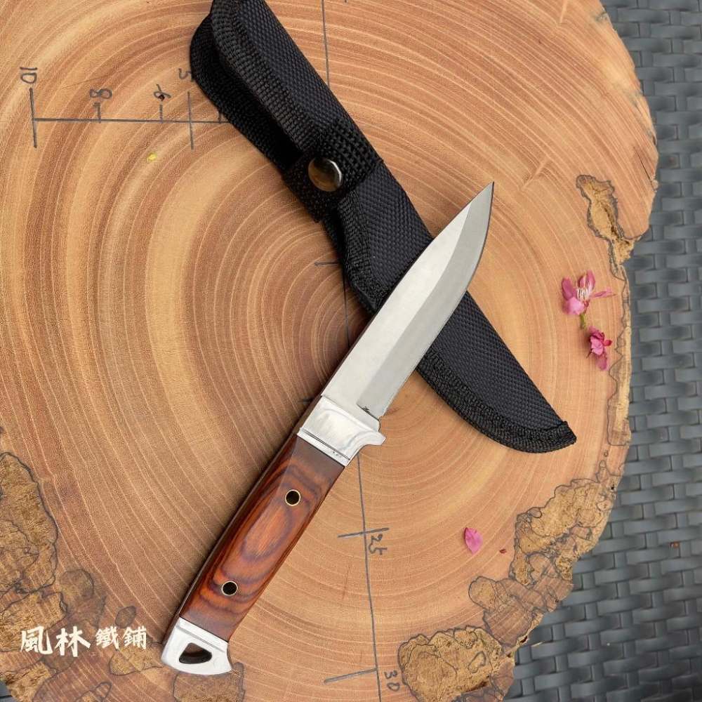 不鏽鋼霧面露營防身萬用小直刀 附凡布刀套  收藏刀露營爬山戶外廚房不鏽鋼果皮刀水果刀萬用小刀 刀套紮實攜帶安全-細節圖6