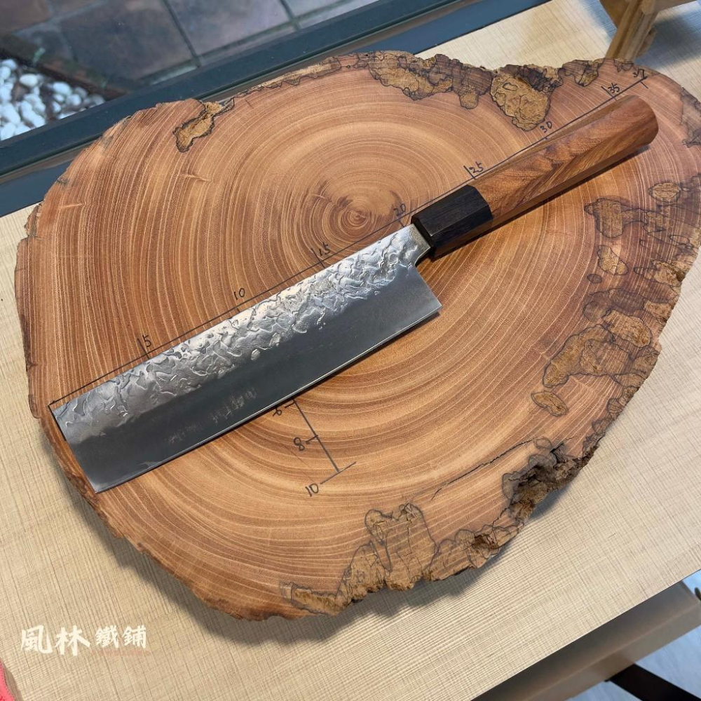 鉬釩鋼鍛打錘紋日式八角柄黑檀廚刀組 主廚刀 小菜刀 切肉刀生魚片刀 三德刀萬用刀 50Cr15Mov鋼材鍛製鋒利耐用-細節圖4
