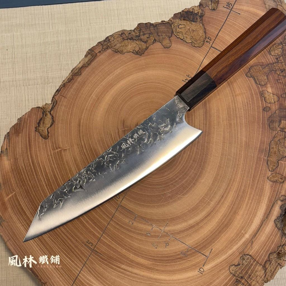 鉬釩鋼鍛打錘紋日式八角柄黑檀廚刀組 主廚刀 小菜刀 切肉刀生魚片刀 三德刀萬用刀 50Cr15Mov鋼材鍛製鋒利耐用-細節圖7