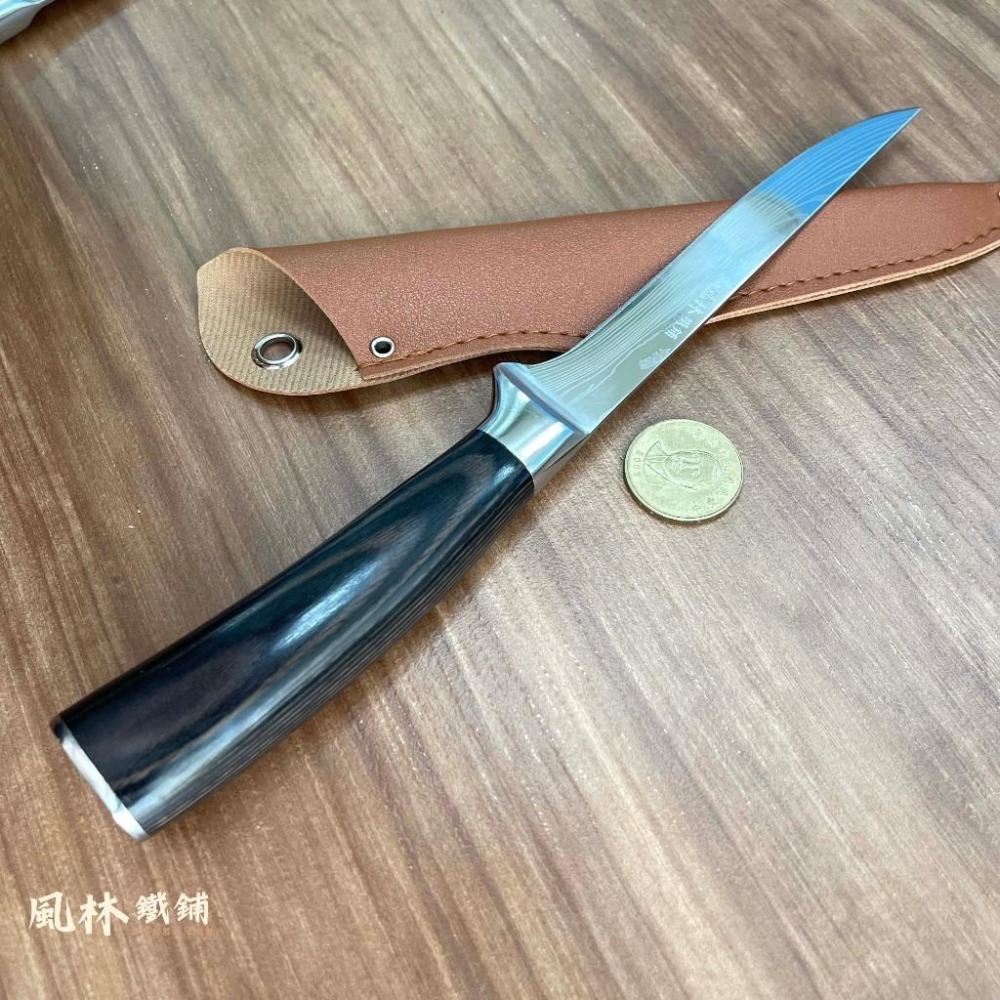 【大馬士革紋主廚刀小菜刀剔骨刀三刀組】『台灣現貨』雷射大馬士革紋 西式主廚刀菜刀萬用刀有(主廚刀、小菜刀、剔骨刀)三刀-細節圖7