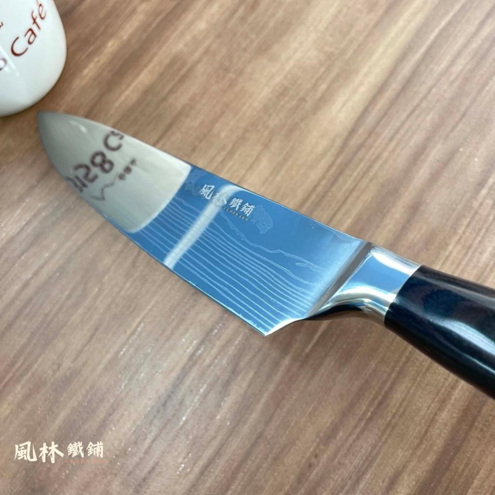 【大馬士革紋主廚刀小菜刀剔骨刀三刀組】『台灣現貨』雷射大馬士革紋 西式主廚刀菜刀萬用刀有(主廚刀、小菜刀、剔骨刀)三刀-細節圖9