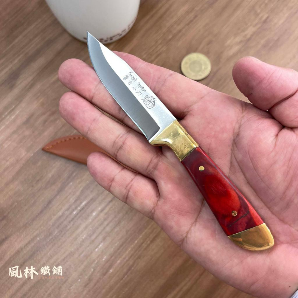 【蒙古萬用小刀】附皮套『台灣現貨』經典蒙古小刀 手把肉刀手扒肉小刀戶外便攜野營燒烤吃肉求生戰術小水果刀羊肉刀-細節圖8