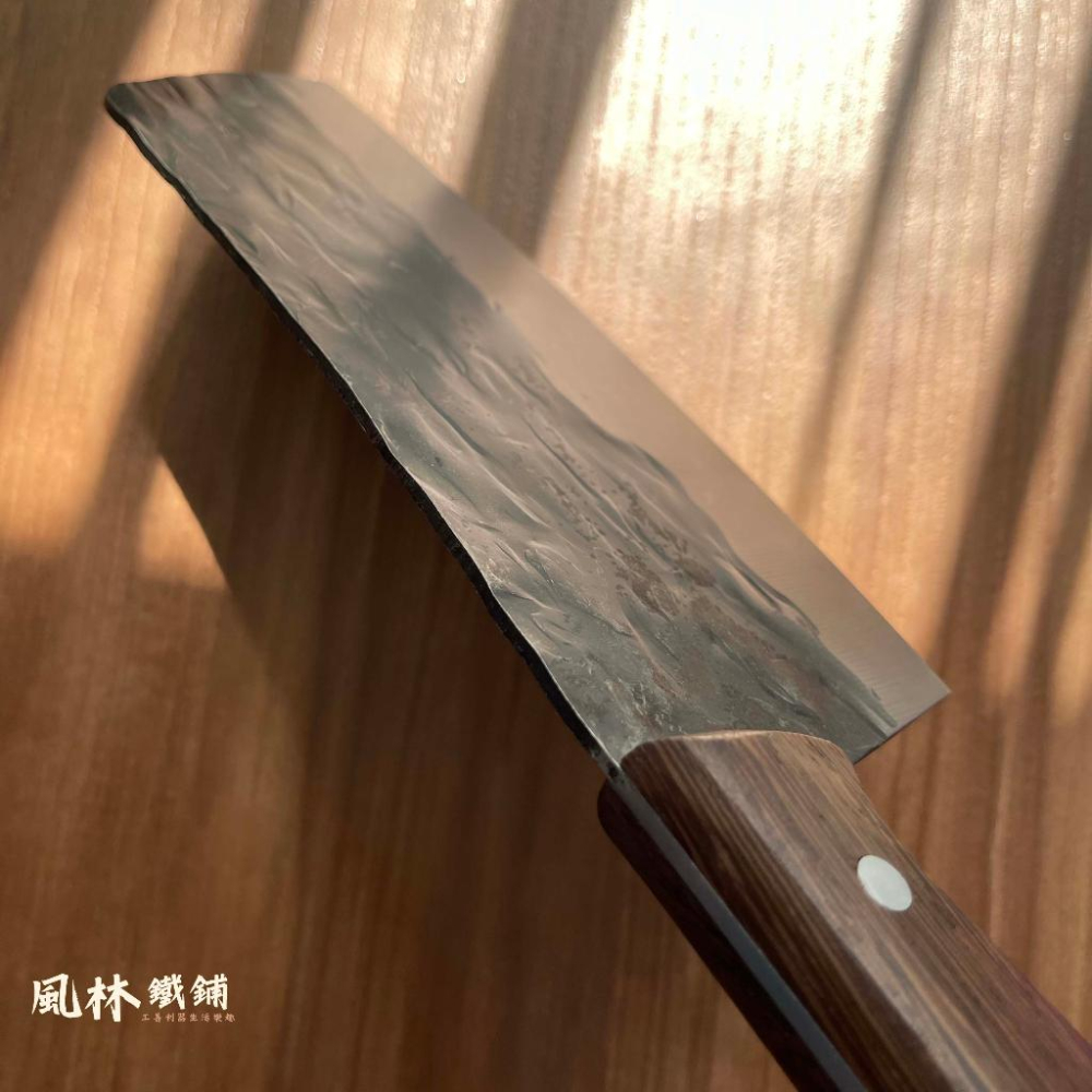 【鍛打黑紋切片刀】『台灣現貨』鍛打黑紋菜刀女士刀手工家用廚師專用菜刀切片切肉老式菜刀家用切菜刀片刀-細節圖5
