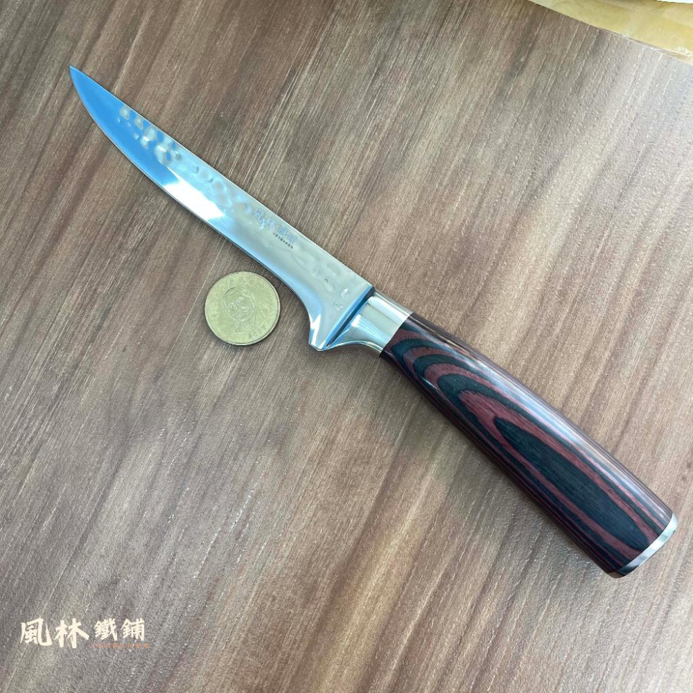 【白錘紋剔骨刀】附皮套  剔骨刀切肉切水果雷射紋分割開魚刀剔肉屠豬多用不鏽鋼手把肉刀吃烤肉刀-細節圖2