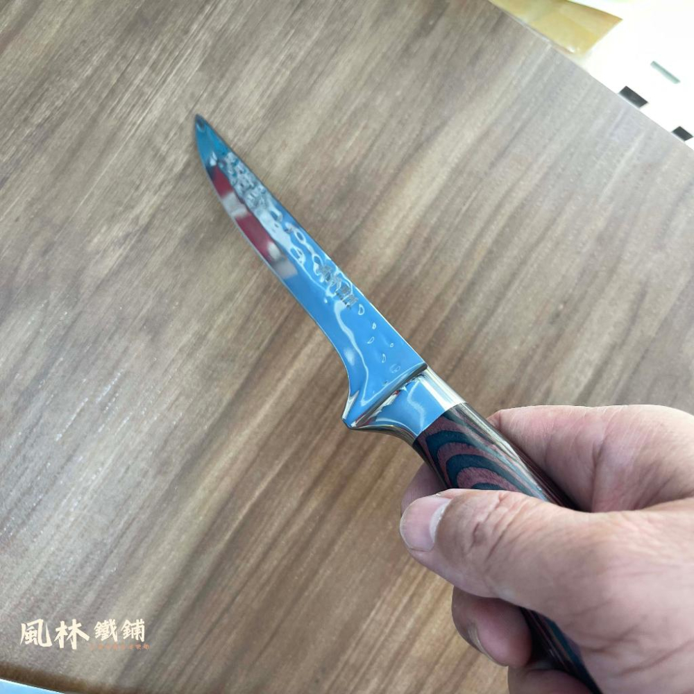 【白錘紋剔骨刀】附皮套  剔骨刀切肉切水果雷射紋分割開魚刀剔肉屠豬多用不鏽鋼手把肉刀吃烤肉刀-細節圖4