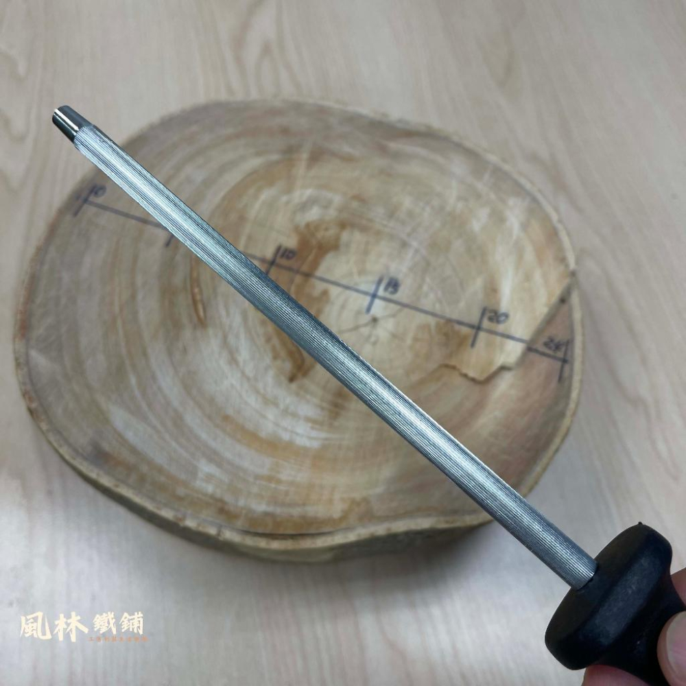 【19公分高碳鋼磨刀棒】 (台灣現貨) 手持磨刀棒高碳鋼加厚細粗齒磨刀棒便利磨刀廚房小工具家用手持磨菜刀磨刀棒-細節圖5