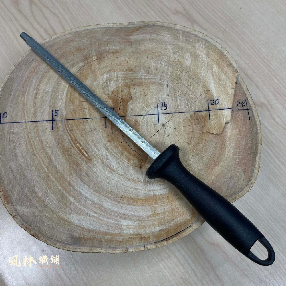 【19公分高碳鋼磨刀棒】 (台灣現貨) 手持磨刀棒高碳鋼加厚細粗齒磨刀棒便利磨刀廚房小工具家用手持磨菜刀磨刀棒-細節圖6