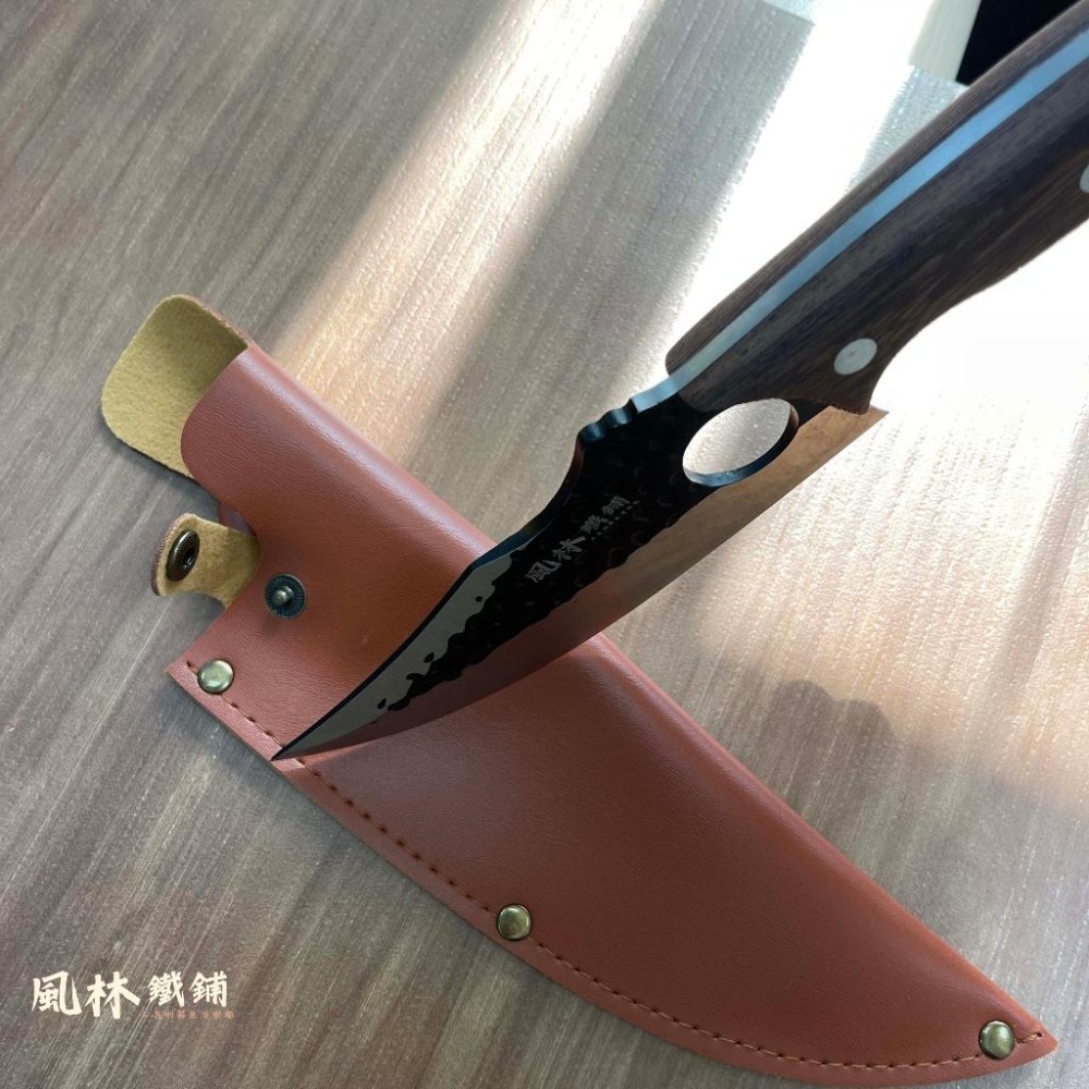 雞翅牛角手把刀 附皮套-細節圖5