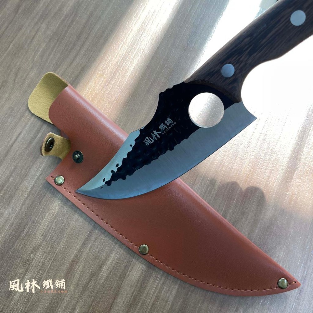 雞翅牛角手把刀 附皮套-細節圖6