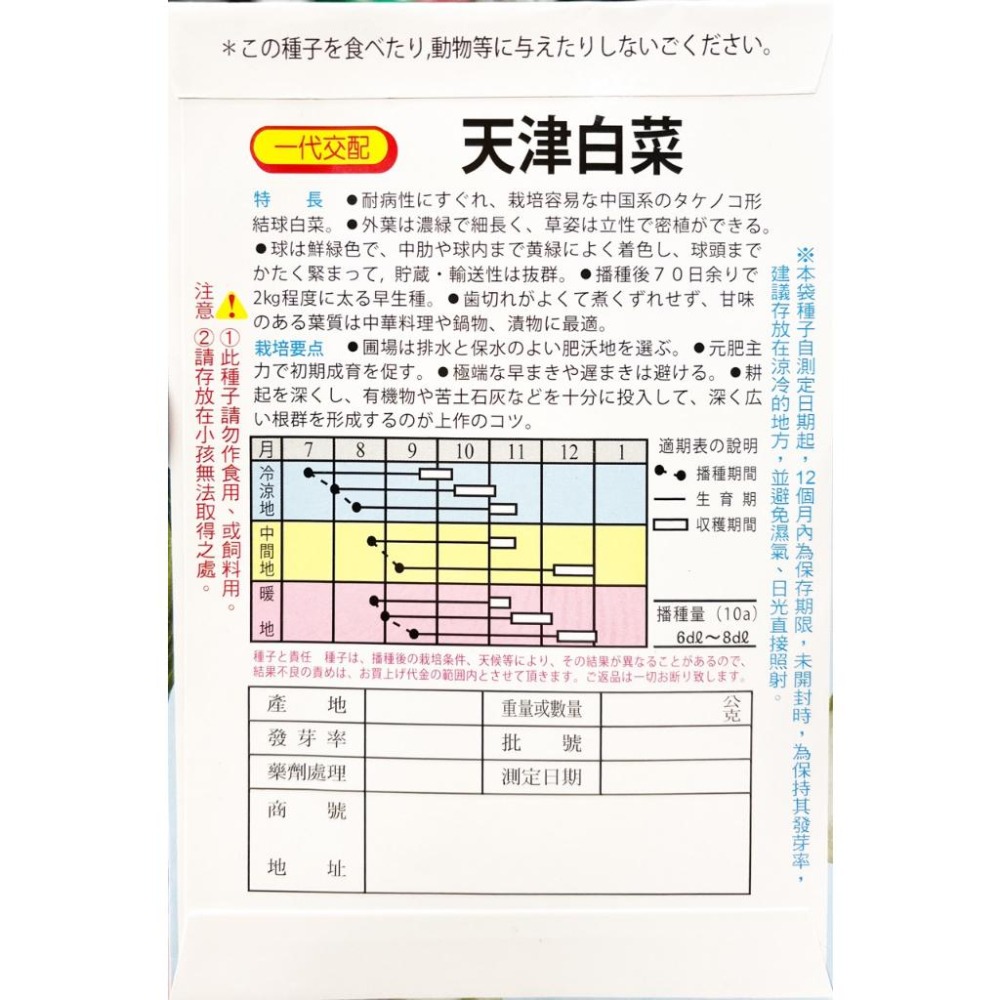 天津白菜種子｜天津大白菜｜長型白菜｜｜開心農場｜生菜沙拉｜都市農耕｜居家種植｜蔬菜專業戶｜蔬菜種子｜園藝-細節圖3