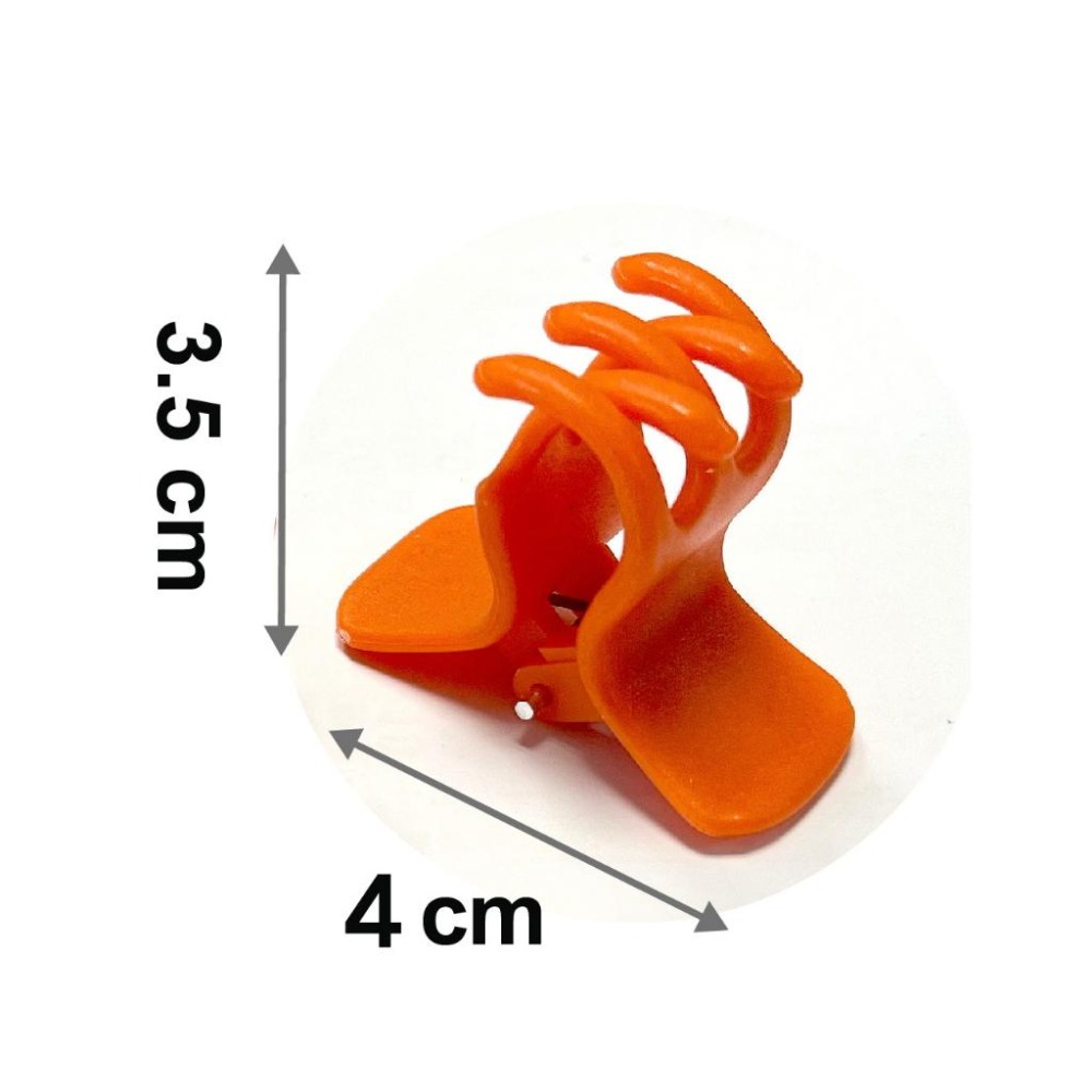 橘色 嫁接夾｜台灣製造｜瓜果夾｜苦瓜夾｜套袋夾｜水果夾｜農業夾子｜絲瓜夾｜花梗夾｜固定夾｜蘭花夾｜果梗夾-細節圖2