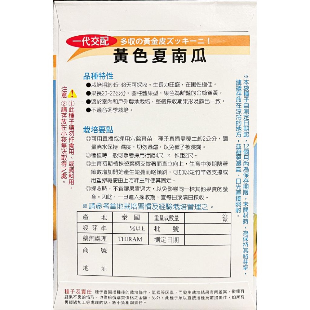 櫛瓜種子｜節瓜｜黃色、青色夏南瓜｜45~48天可採收｜蔬菜專業戶｜蔬菜種子｜園藝 ｜超高發芽率｜開心農場｜-細節圖6