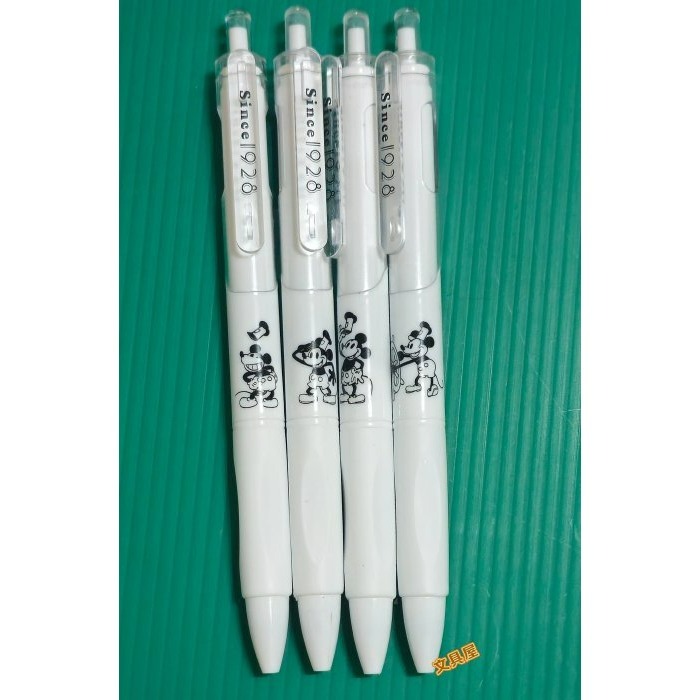 ☆文具屋☆ 現貨 米奇 MICKEY 黑色按壓中性筆 中性筆 按壓自動中性筆 按壓自動原子筆-細節圖3