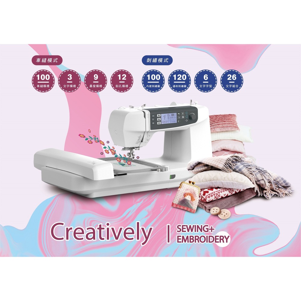日本RICCAR 立家 3.0刺繡縫紉二用型複合機-細節圖2