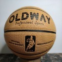 OLDWAY 十字紋籃球 男女兒童5號6號7號 超強手感室內外-規格圖1