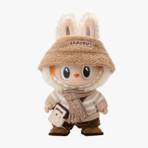 LABUBU 三代 拿鐵 🌼 THE MONSTERS  DRESS BE LATTE 搪膠毛絨公仔-規格圖6