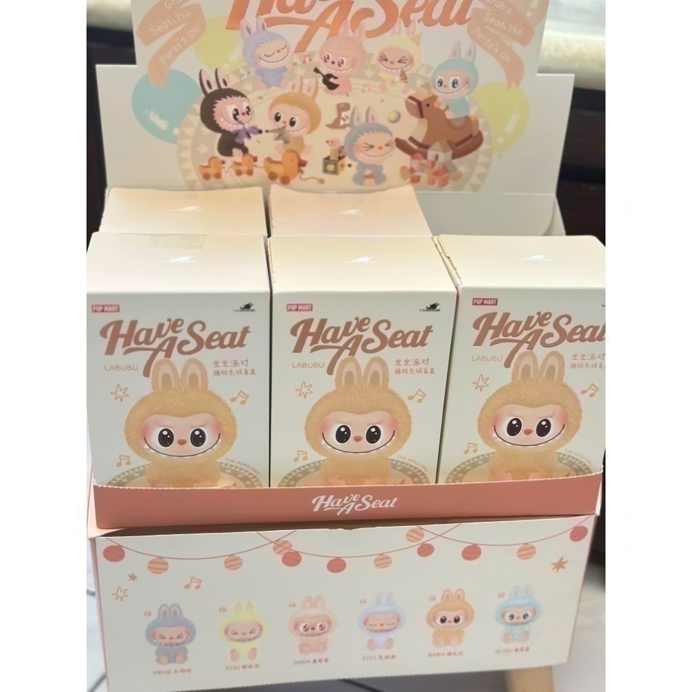 泡泡瑪特 THE MONSTERS 坐坐派對 搪膠毛絨盲盒 Labubu 盲盒 透明娃包-細節圖2