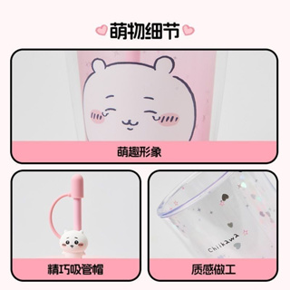 預購 Miniso chiikawa 吉伊卡哇 雙層吸管杯 700ml 水杯 吸管杯 水壺 小八 吉伊 烏薩奇-細節圖3