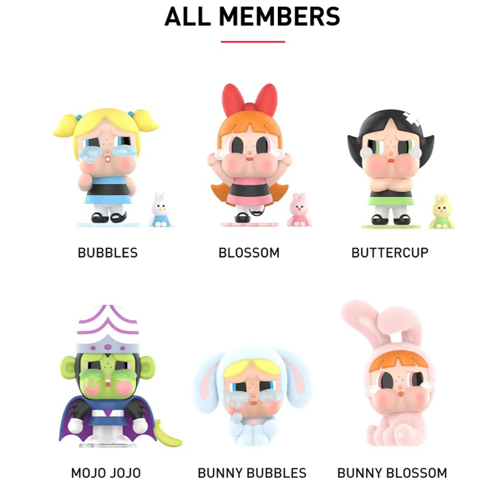 預購 CRYBABY 飛天小女警 泡泡瑪特 盲盒 哭娃飛天小女警 POP MART 一中盒 哭娃 花花兔-細節圖2