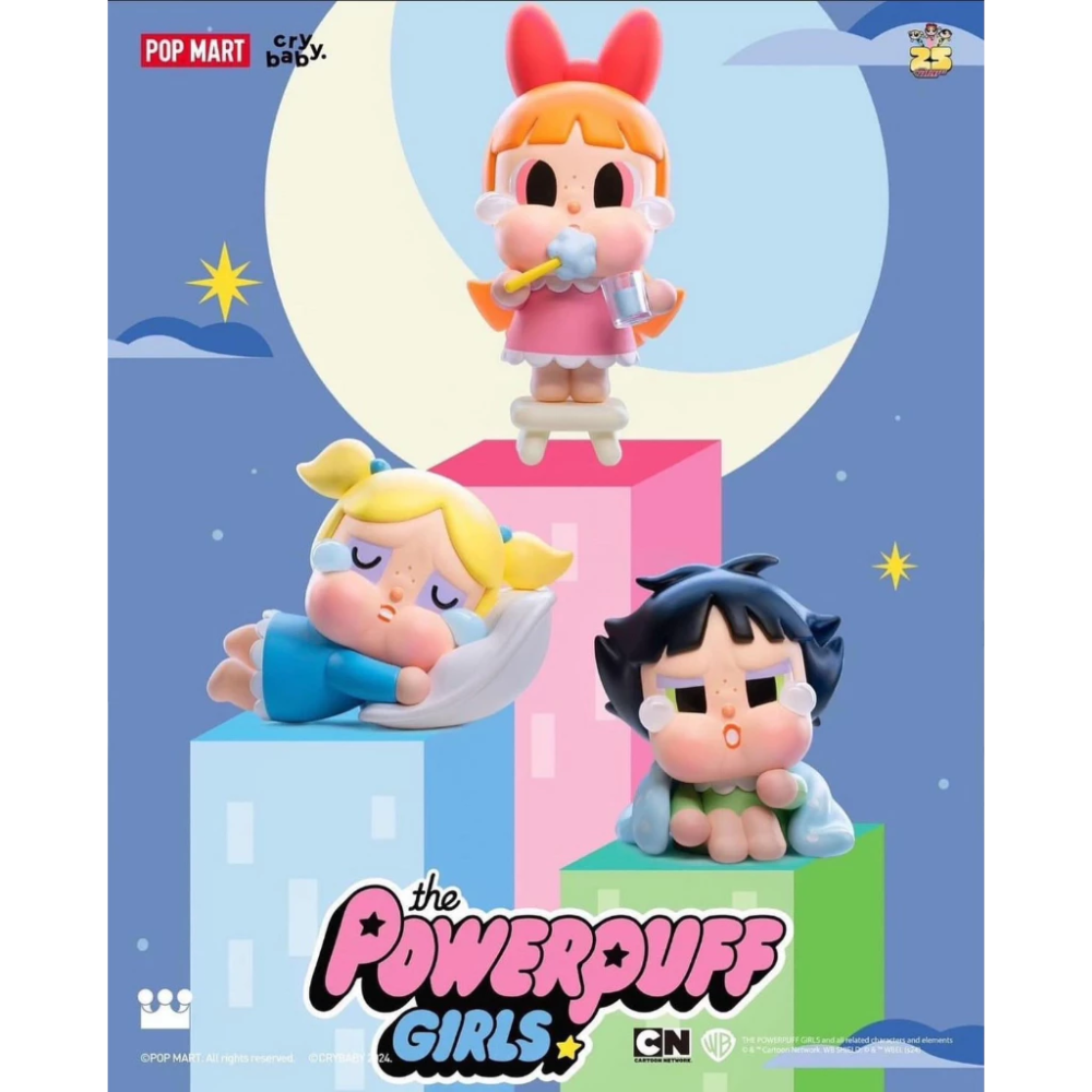 預購 CRYBABY 飛天小女警 泡泡瑪特 盲盒 哭娃飛天小女警 POP MART 一中盒 哭娃 花花兔-細節圖6