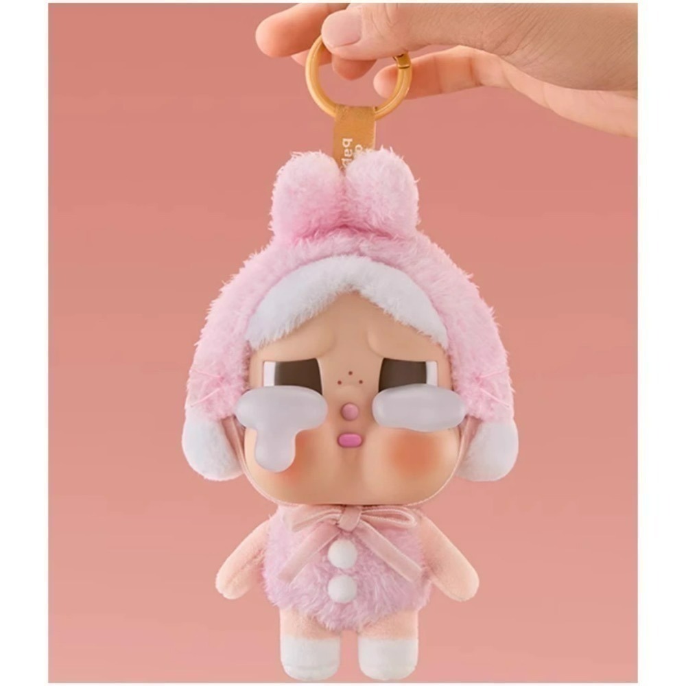 泡泡瑪特 Crybaby 哭娃 眼淚工廠 搪膠掛件 毛絨搪膠 盲盒 哭娃搪膠-規格圖6