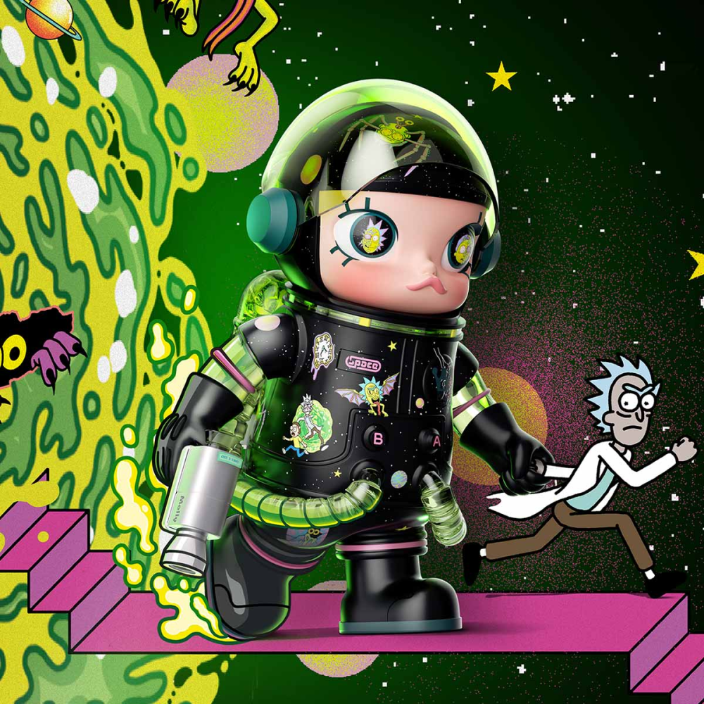 泡泡瑪特 MEGA SPACE Molly 400% 瑞克和莫蒂-細節圖2
